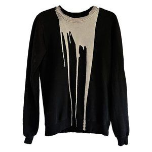 DRKSHDW by RICK OWENS 'Bleach Vomit' Sweatshirt in Black